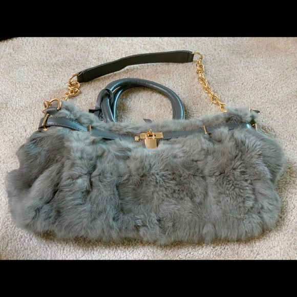 Bags Big Sale New Fashion Faux Rabbit Fur Leather Bag Poshmark
